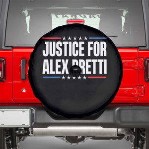Justice for Alex Pretti Patriotic Spare Tire Cover Minneapolis Jan 24 2026 Memorial Tribute TS02 Black Print Your Wear
