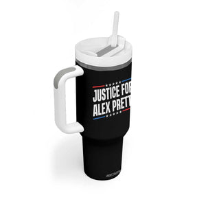 Justice for Alex Pretti Patriotic Tumbler With Handle Minneapolis Jan 24 2026 Memorial Tribute TS02 Print Your Wear