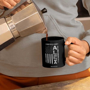 Justice for Alex Pretti American Flag Coffee Mug Minneapolis Jan 24 2026 Memorial Tribute TS02 Print Your Wear
