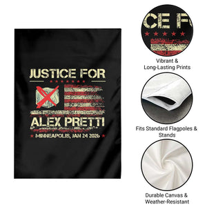 Justice for Alex Pretti Abolish Ice Protest Garden Flag Minneapolis Jan 24 2026 American Flag TS02 Print Your Wear
