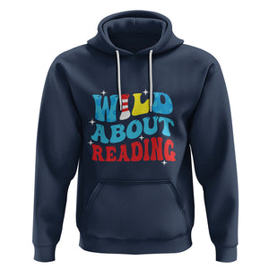 Wild About Reading Hoodie Teacher Of Little Things TS02 Navy Printyourwear