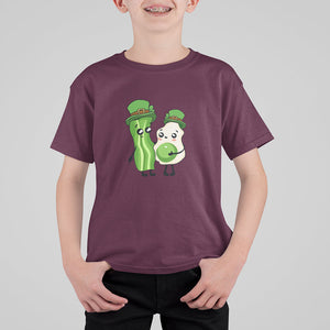Cute Kids St. Patricks Day T Shirt For Kid Green Eggs Green Ham Smile Face Costume TS02 Maroon Printyourwear