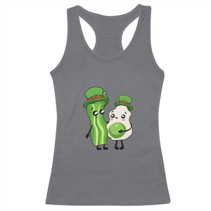 Cute Kids St Patricks Day Racerback Tank Top Green Eggs Green Ham Smile Face Costume TS02 Charcoal Print Your Wear