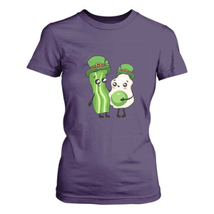 Cute Kids St Patricks Day T Shirt For Women Green Eggs Green Ham Smile Face Costume TS02 Purple Print Your Wear