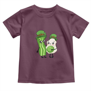 Cute Kids St Patricks Day Toddler T Shirt Green Eggs Green Ham Smile Face Costume TS02 Maroon Print Your Wear