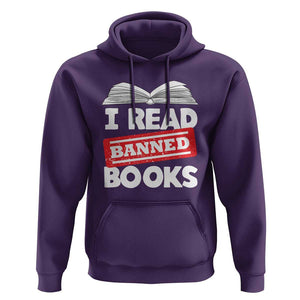 I Read Banned Books Hoodie Funny Reading Book Lovers Nerd TS02 Purple Print Your Wear