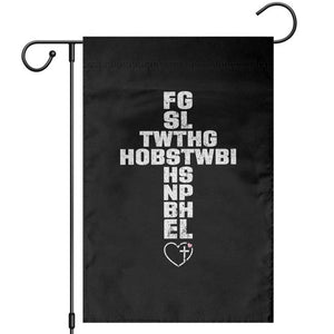 For God So Loved The World John 3 16 Acronym Christian Cross Garden Flag Faith Statement Inspirational Religious Gift TS02 Black Print Your Wear