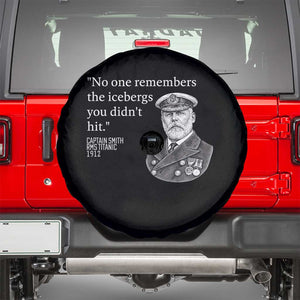 Funny Vintage Ship Captain Saying Spare Tire Cover No One Remembers the Icebergs You Did Not Hit Dark Humor TS02 Black Print Your Wear
