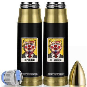 El Pendejo Clown Portrait Satire Bullet Tumbler Bold Political Humor Vintage Caricature TS02 Black Print Your Wear
