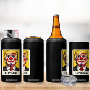 El Pendejo Clown Portrait Satire 4 in 1 Can Cooler Tumbler Bold Political Humor Vintage Caricature TS02 Print Your Wear