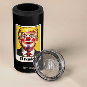 El Pendejo Clown Portrait Satire 4 in 1 Can Cooler Tumbler Bold Political Humor Vintage Caricature TS02 Print Your Wear