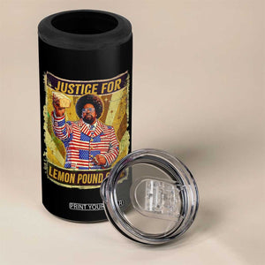 Justice for Lemon Pound Cake Vintage Retro 4 in 1 Can Cooler Tumbler Funny Viral Hip Hop Meme Parody Internet Culture Fans TS02 Print Your Wear
