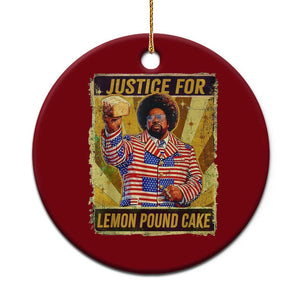 Justice for Lemon Pound Cake Vintage Retro Ceramic Ornament Funny Viral Hip Hop Meme Parody Internet Culture Fans TS02 1pc Red Print Your Wear