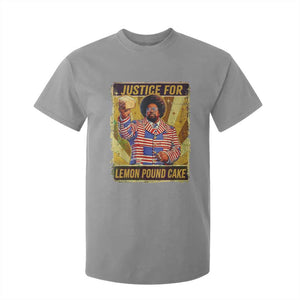 Justice for Lemon Pound Cake Vintage Retro T Shirt For Kid Funny Viral Hip Hop Meme Parody Internet Culture Fans TS02 Sport Gray Print Your Wear