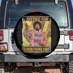 Justice for Lemon Pound Cake Vintage Retro Spare Tire Cover Funny Viral Hip Hop Meme Parody Internet Culture Fans TS02 No hole Black Print Your Wear
