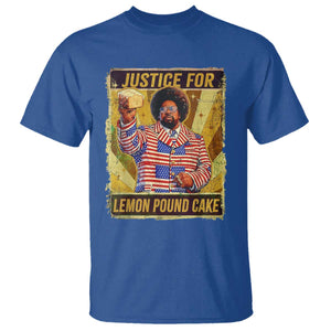 Justice for Lemon Pound Cake Vintage Retro T Shirt Funny Viral Hip Hop Meme Parody Internet Culture Fans TS02 Royal Blue Print Your Wear