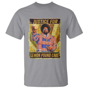 Justice for Lemon Pound Cake Vintage Retro T Shirt Funny Viral Hip Hop Meme Parody Internet Culture Fans TS02 Sport Gray Print Your Wear