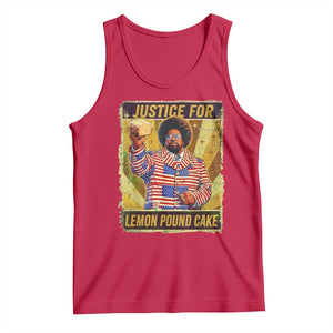 Justice for Lemon Pound Cake Vintage Retro Tank Top Funny Viral Hip Hop Meme Parody Internet Culture Fans TS02 Red Print Your Wear