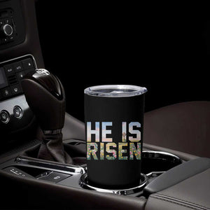 He Is Risen Matthew 28:6 Floral Christian Easter Tumbler Cup Spring Flowers Cross Landscape Faith Inspirational Gift TS02 Print Your Wear