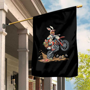 Easter Bunny Dirt Bike Rider Funny Motocross Rabbit Graphic Garden Flag Cool Off Road Racing Egg Hunt TS02 Print Your Wear