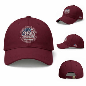 United States of America 250th Anniversary Vintage Seal Baseball Cap Distressed American Flag 1776 to 2026 Semiquincentennial Patriotic TS02 Baseball Cap Universal Fit Maroon Print Your Wear