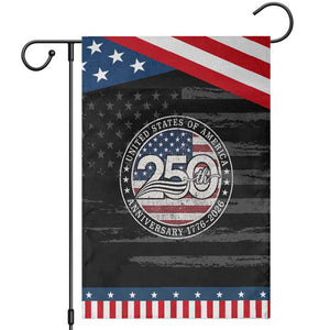 United States of America 250th Anniversary Vintage Seal Patriotic Garden Flag Distressed American Flag 1776 to 2026 Semiquincentennial