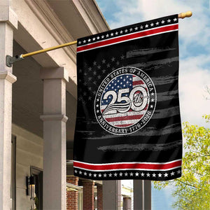 United States of America 250th Anniversary Vintage Seal Patriotic Garden Flag Distressed American Flag 1776 to 2026 Semiquincentennial