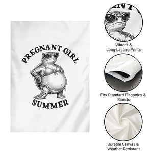 Funny Pregnant Girl Summer Turtle Garden Flag Cute Stipple Maternity Bikini Sea Turtle Beach