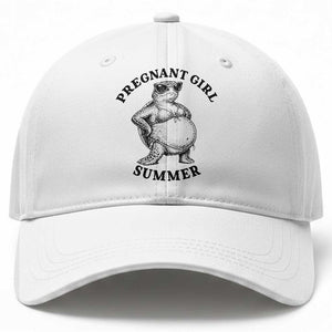 Funny Pregnant Girl Summer Turtle Baseball Cap Cute Stipple Maternity Bikini Sea Turtle Beach