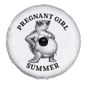 Funny Pregnant Girl Summer Turtle Spare Tire Cover Cute Stipple Maternity Bikini Sea Turtle Beach