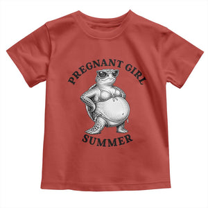 Funny Pregnant Girl Summer Turtle Toddler T Shirt Cute Stipple Maternity Bikini Sea Turtle Beach