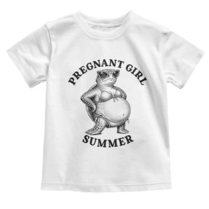 Funny Pregnant Girl Summer Turtle Toddler T Shirt Cute Stipple Maternity Bikini Sea Turtle Beach