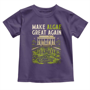 Make Algae Great Again Lincoln Memorial Reflecting Pool Graphic Toddler T Shirt Funny Washington DC Viral Swamp Meme