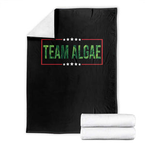 Team Algae Satire Throw Blanket Funny Lincoln Memorial Reflecting Pool Meme Parody
