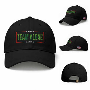 Team Algae Satire Baseball Cap Funny Lincoln Memorial Reflecting Pool Meme Parody