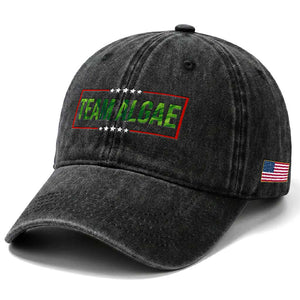 Team Algae Satire Washed Cotton Baseball Cap Funny Lincoln Memorial Reflecting Pool Meme Parody