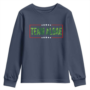 Team Algae Satire Youth Sweatshirt Funny Lincoln Memorial Reflecting Pool Meme Parody