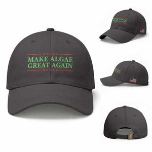 Make Algae Great Again Retro Baseball Cap Funny Lincoln Memorial Reflecting Pool Parody Meme