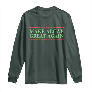 Make Algae Great Again Retro Long Sleeve Shirt Funny Lincoln Memorial Reflecting Pool Parody Meme