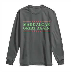 Make Algae Great Again Retro Long Sleeve Shirt Funny Lincoln Memorial Reflecting Pool Parody Meme