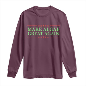 Make Algae Great Again Retro Long Sleeve Shirt Funny Lincoln Memorial Reflecting Pool Parody Meme