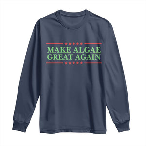 Make Algae Great Again Retro Long Sleeve Shirt Funny Lincoln Memorial Reflecting Pool Parody Meme