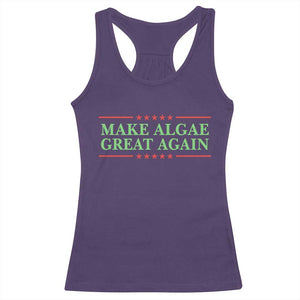 Make Algae Great Again Retro Racerback Tank Top Funny Lincoln Memorial Reflecting Pool Parody Meme