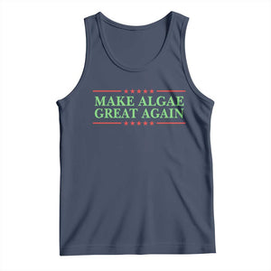 Make Algae Great Again Retro Tank Top Funny Lincoln Memorial Reflecting Pool Parody Meme