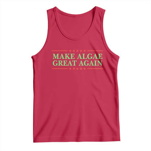 Make Algae Great Again Retro Tank Top Funny Lincoln Memorial Reflecting Pool Parody Meme