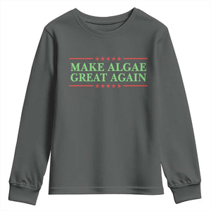 Make Algae Great Again Retro Youth Sweatshirt Funny Lincoln Memorial Reflecting Pool Parody Meme