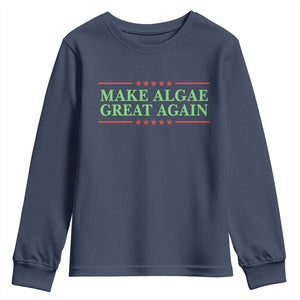 Make Algae Great Again Retro Youth Sweatshirt Funny Lincoln Memorial Reflecting Pool Parody Meme