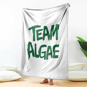 Team Algae Slime Dripping Style Graphic Throw Blanket Viral Lincoln Memorial Reflecting Pool Swamp Meme