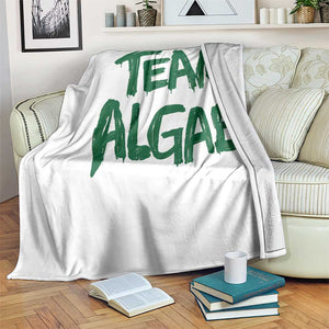 Team Algae Slime Dripping Style Graphic Throw Blanket Viral Lincoln Memorial Reflecting Pool Swamp Meme