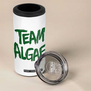 Team Algae Slime Dripping Style Graphic 4 in 1 Can Cooler Tumbler Viral Lincoln Memorial Reflecting Pool Swamp Meme